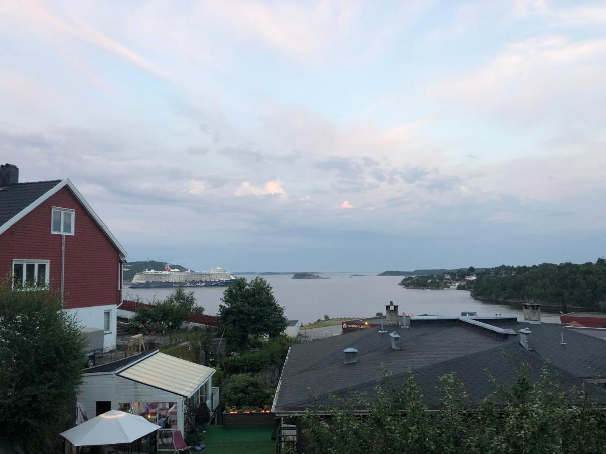 Апартаменты Aid Og Svein' S Sentrumsnaere Panorama Hjem Кристиансанд Экстерьер фото